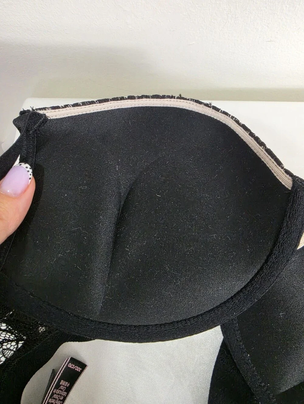 NWOT-Victoria's Secret Black Lace-Trim Push-Up Bra - Picture 5 of 9